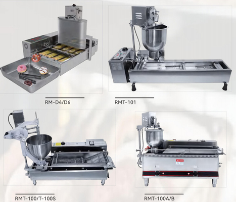 Acciaio stabilito di Tainless degli ugelli della macchina 3 di Mini Donut Maker Automatic Doughnut