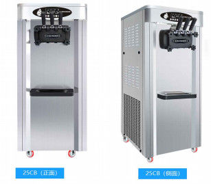 Doppia macchina del gelato del compressore che preraffredda 220v 50 - 60hz 1800W