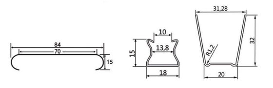 Strato della serratura del bordo di pubblicità di C84 Gray Keel Roll Forming Machine For