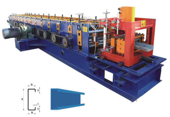 Rotolo del Purlin di 7.5KW C che forma perforazione idraulica di Manica della macchina C