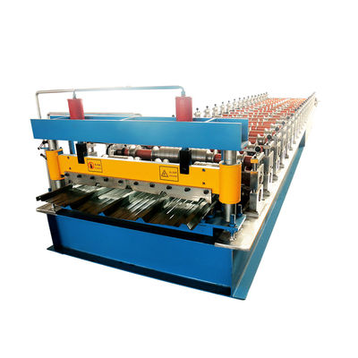 Rotolo blu della lamiera sottile del tetto che forma taglio idraulico delle macchine 15m/min