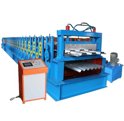 Rotolo del pannello di doppio strato che forma la piattaforma d'acciaio 22KW della macchina