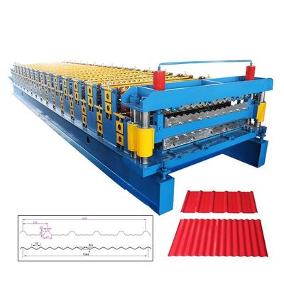 Rotolo d'acciaio di colore di iso che forma macchina 5T per il pannello delle mattonelle di tetto