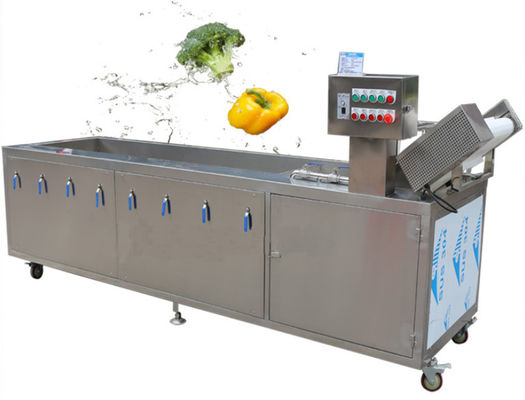 lavatrice di verdure della bolla 800kg/h, lavatrice della frutta di industriale di 3.2m