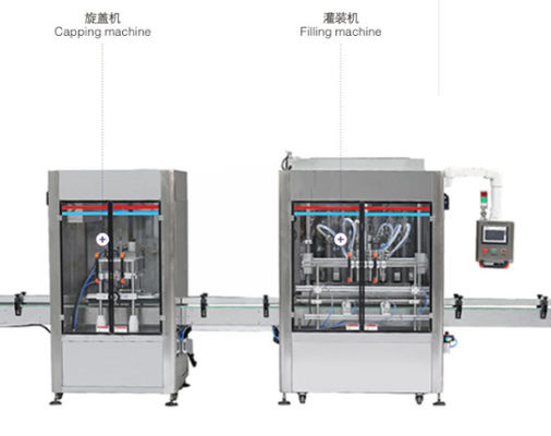 linea di produzione di riempimento liquida dell'etichettatrice di coperchiamento 1000ml e