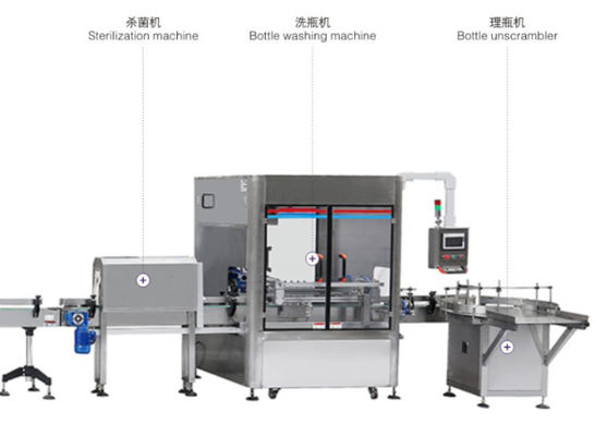 linea di produzione di riempimento liquida dell'etichettatrice di coperchiamento 1000ml e