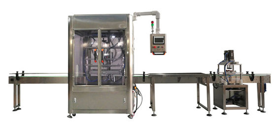 Impacchettatrice automatica dell'olio di arachide, macchina del cappuccio dell'imbottigliamento dell'olio 1800bph