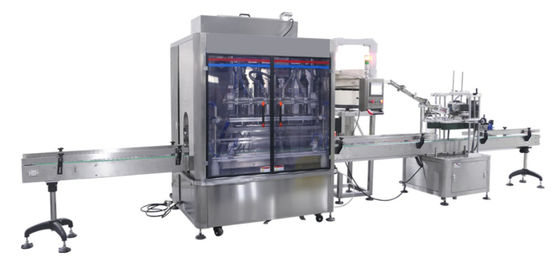 Impacchettatrice automatica dell'olio di arachide, macchina del cappuccio dell'imbottigliamento dell'olio 1800bph