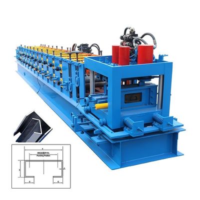 rotolo del Purlin di 15T CZ che forma perforazione idraulica del rullo della macchina 90mm