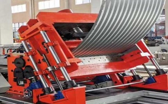 ZX-40 Silo del piatto d'acciaio aggraffato che forma spirale a macchina 4mm 4.5m/Min
