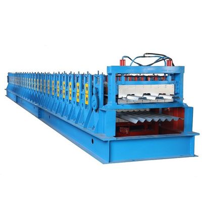 Rotolo del pannello di doppio strato che forma la piattaforma d'acciaio 22KW della macchina